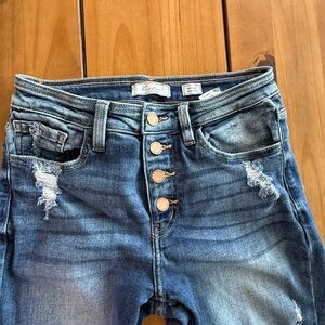 KanCan Mid Rise Ankle Skinny